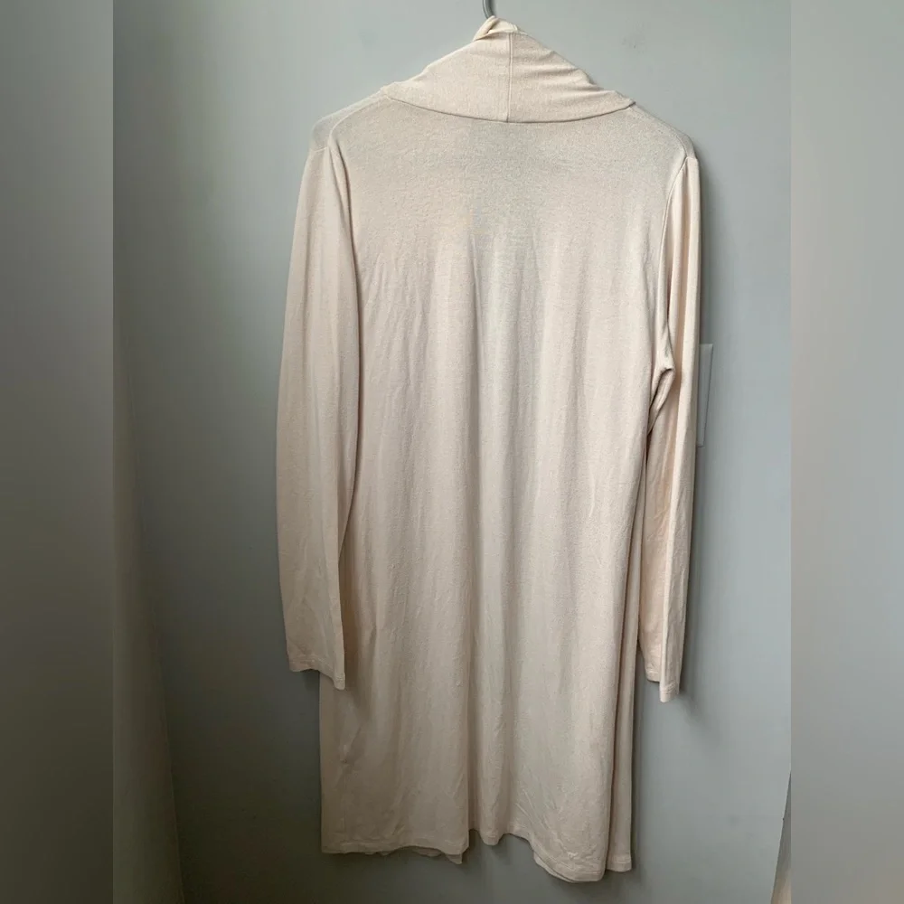 YOST Women’s Cream Long Sleeve Open Front Duster Cardigan